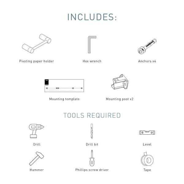 Moen Align Pivoting Paper Holder YB0408 - Image 2