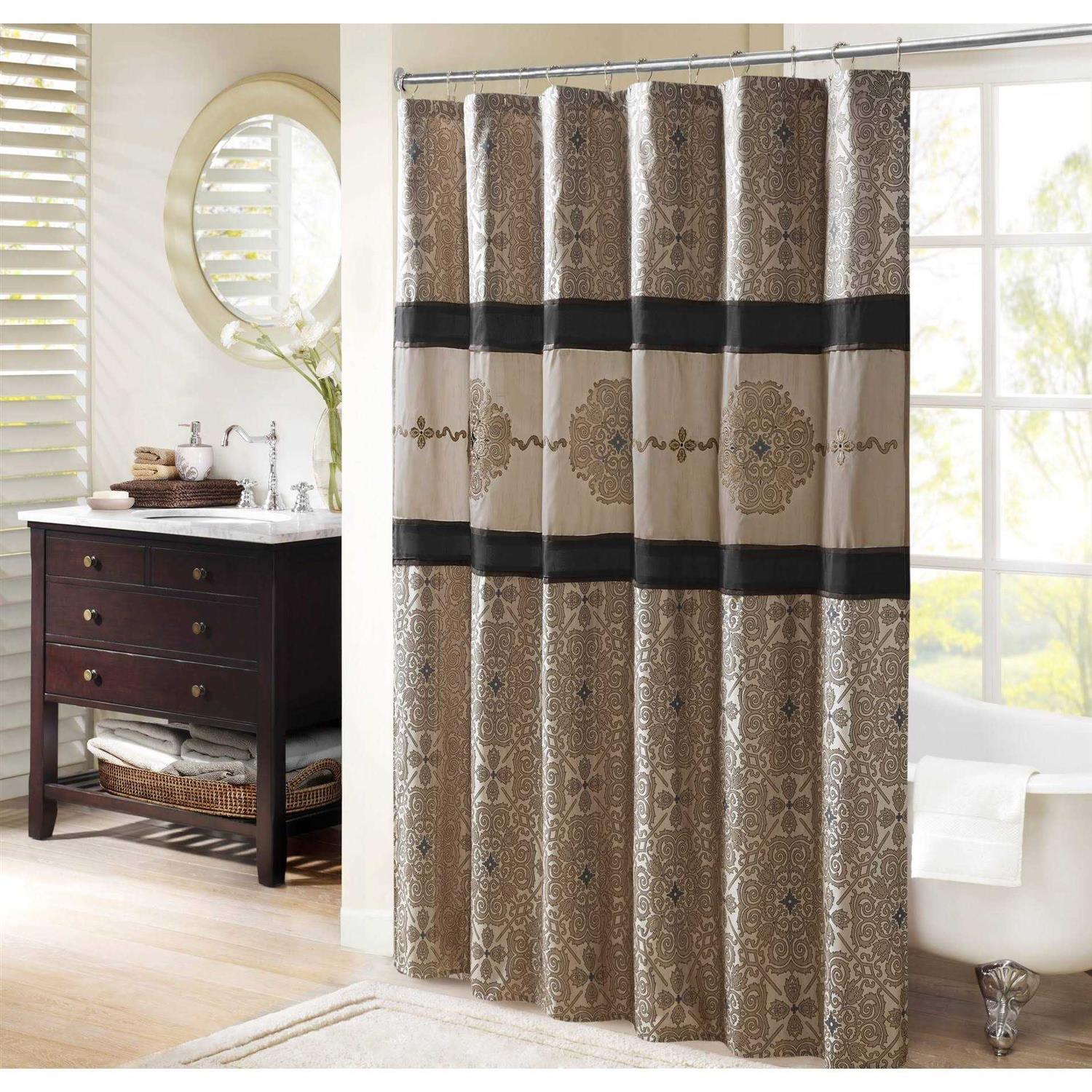 Madison Park Donovan Embroidered Shower Curtain - Image 3