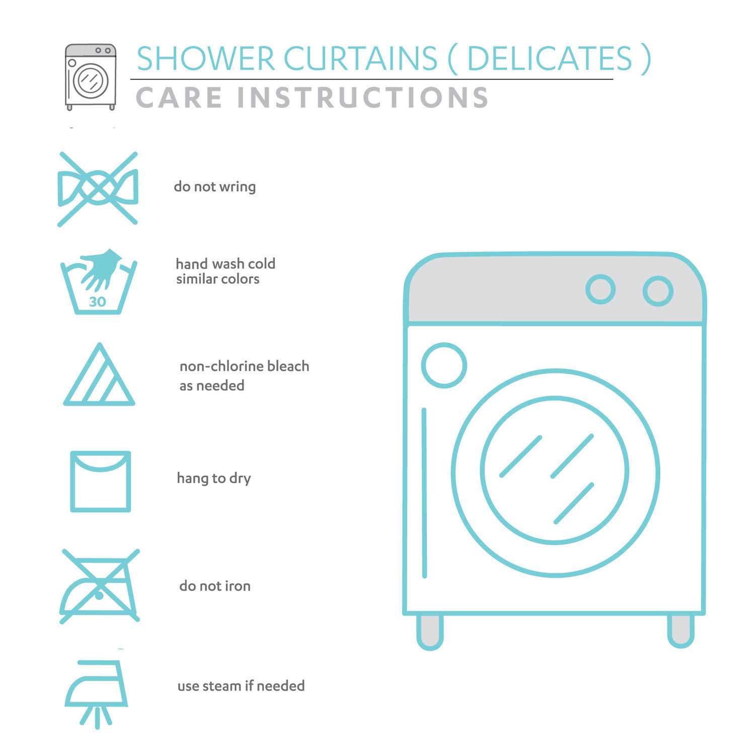 Lush Decor Hotel Collection Shower Curtain - Image 2