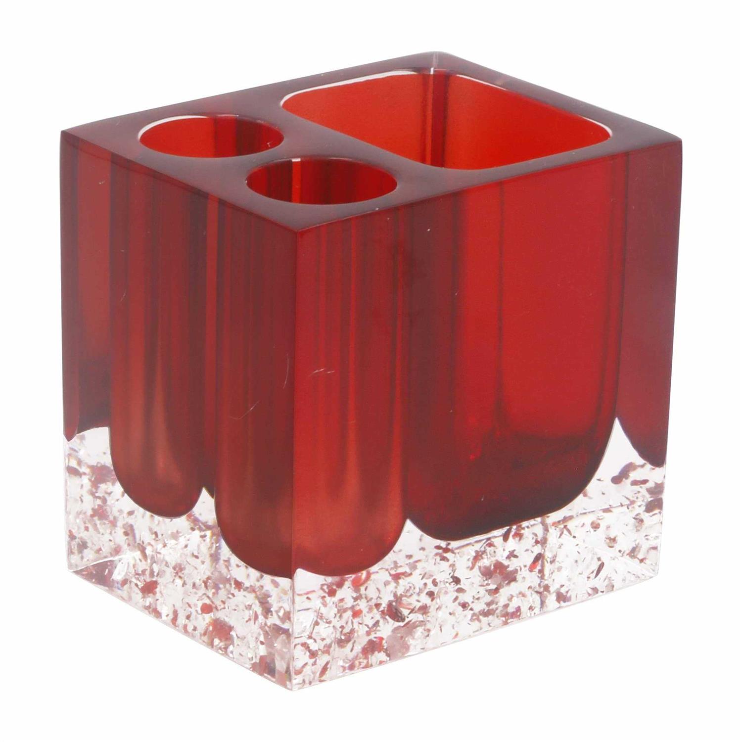 LUANT Resin Soap Dish Soap Dispenser Toothbrush Holder & Tumbler Bathroom Accessory 5 Piece Set - Image 4