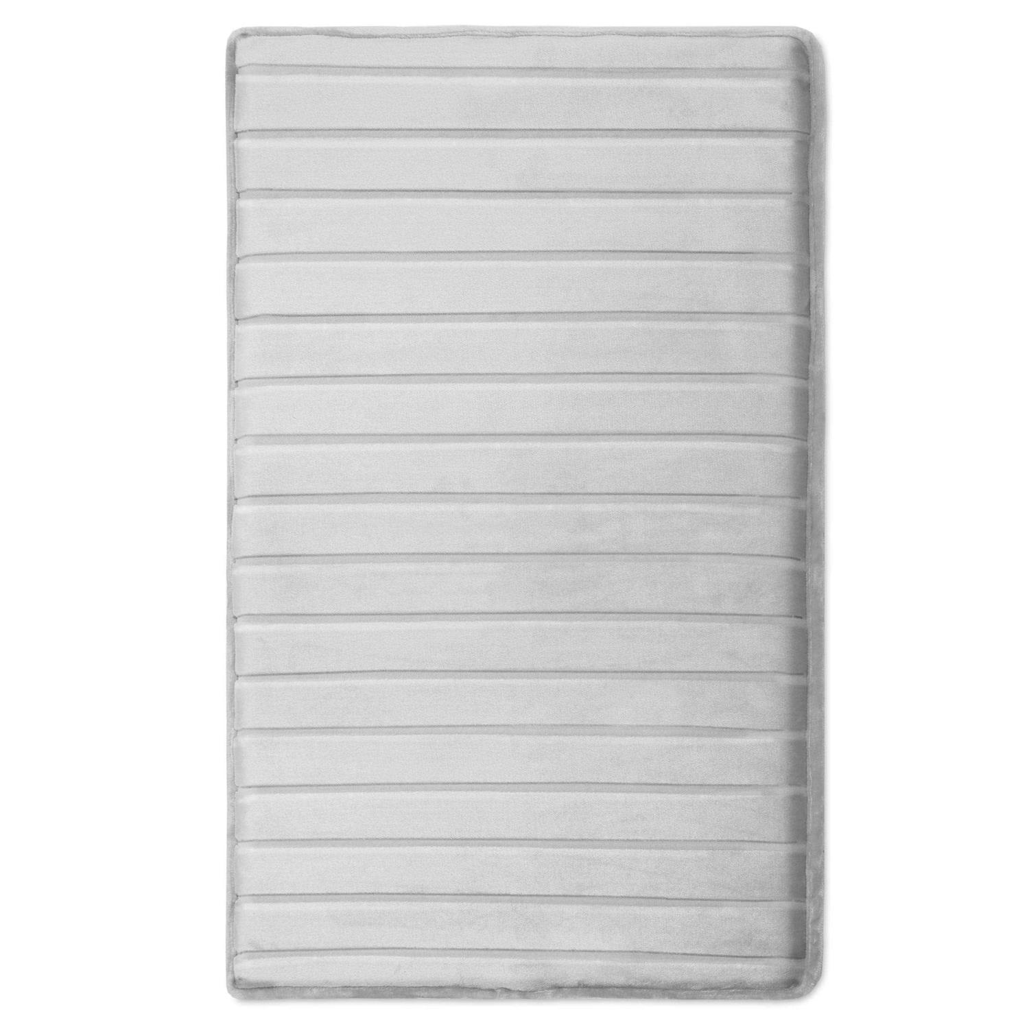 Microdry Extra-Thick SoftLux Charcoal Infused Memory Foam Bath Mat with Gripte - Image 2