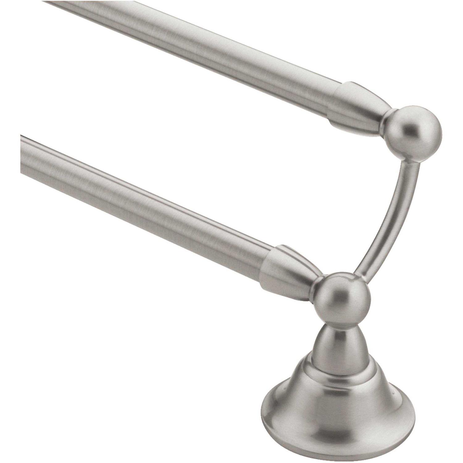 Moen Sage Brushed Nickel Double Towel Bar DN6822BN