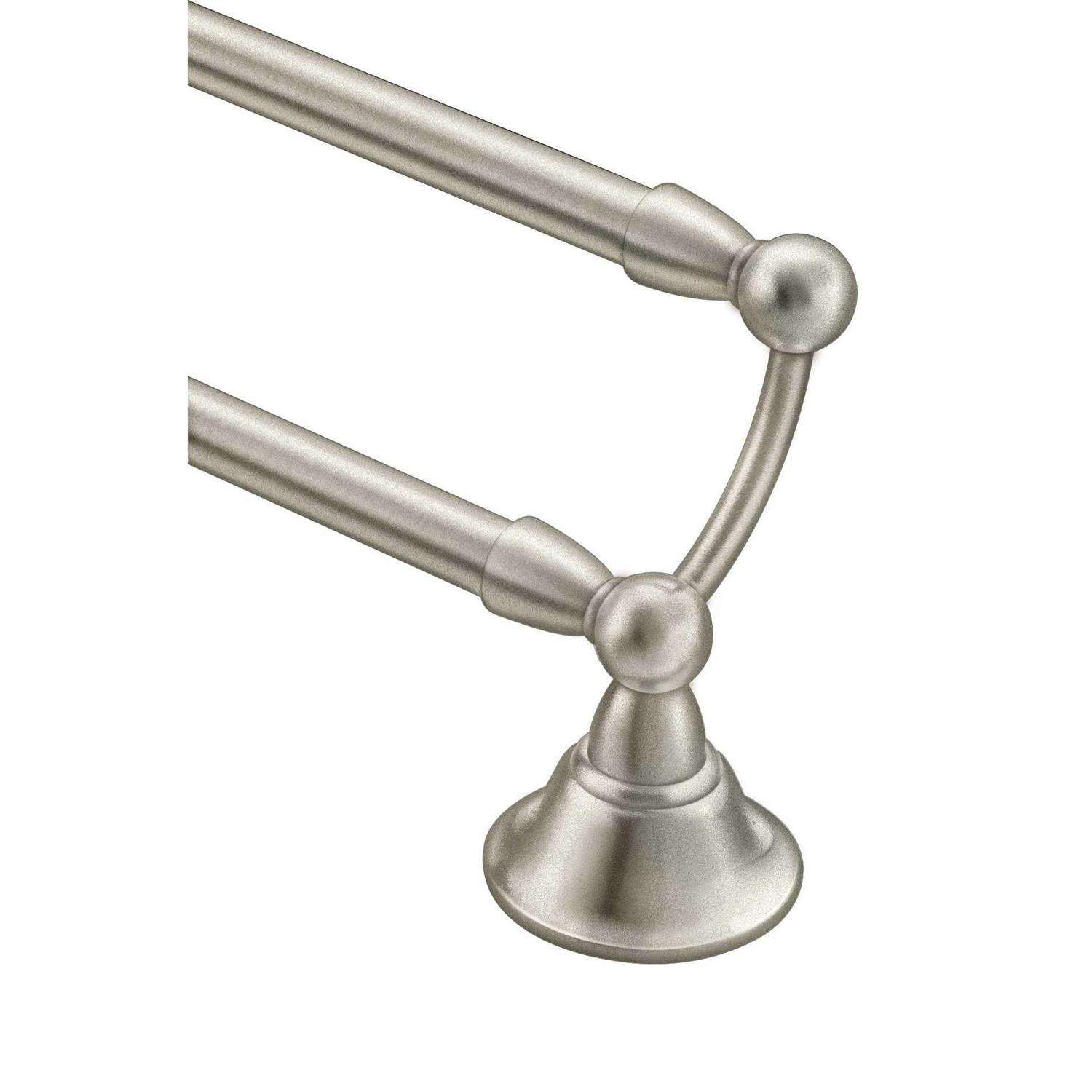 Moen Sage Brushed Nickel Double Towel Bar DN6822BN - Image 2