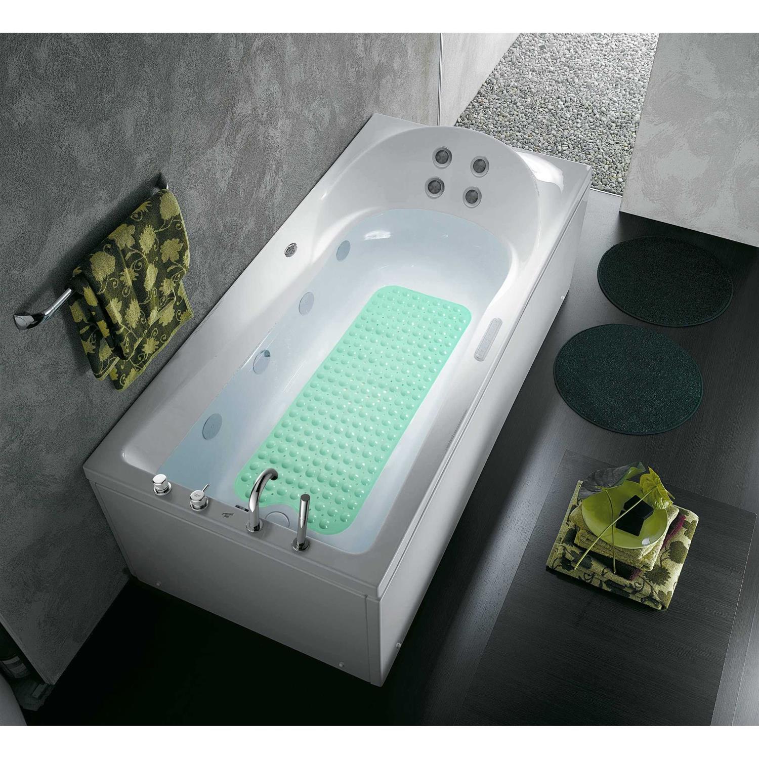 Linoows Bathtub and Shower Mats Extra Long Non-Slip Bath Mat 39 x 16 Inch - Image 3