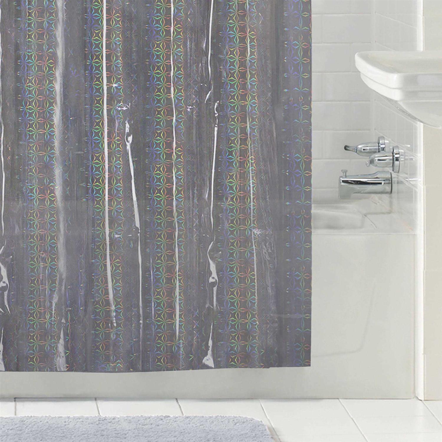 Mainstays Iridescent Lightweight Peva Shower Curtain Liner - Image 3