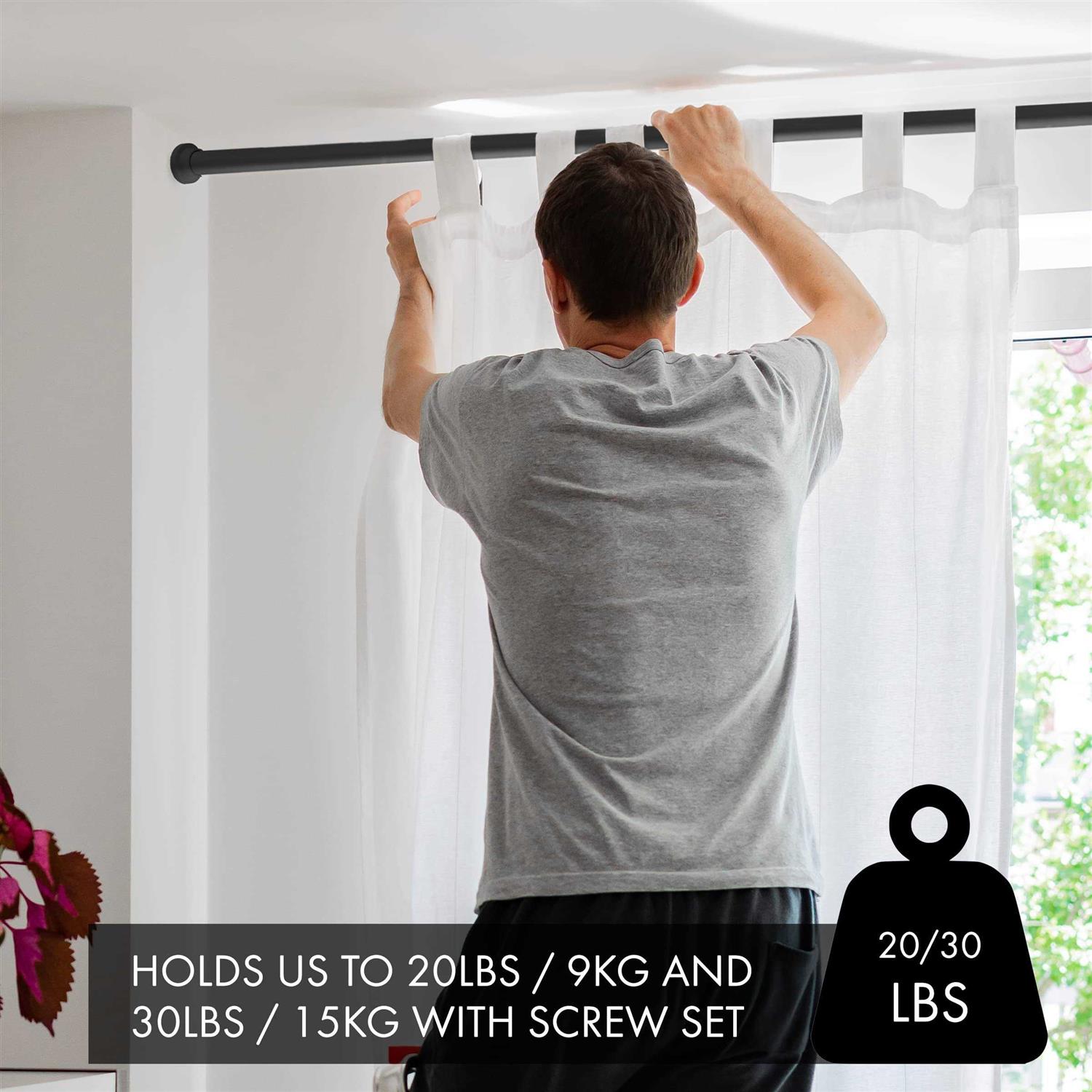 Metal Adjustable 1'' Tension Rod Meriville - Image 5