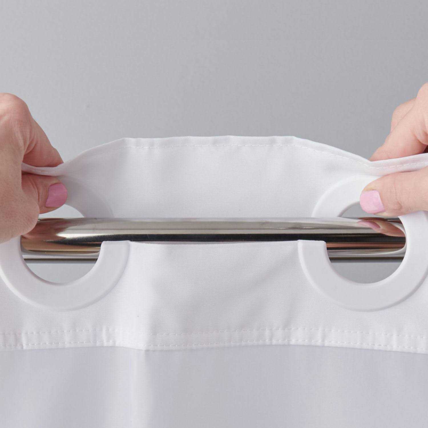 Hookless French Damask Shower Curtain - Image 5