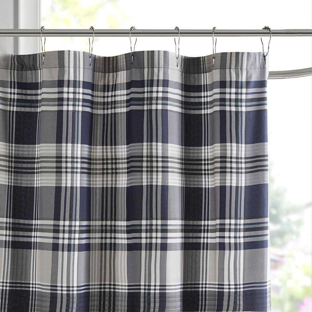 Madison Park Ara Ombre Printed Seersucker Shower Curtain - Image 3