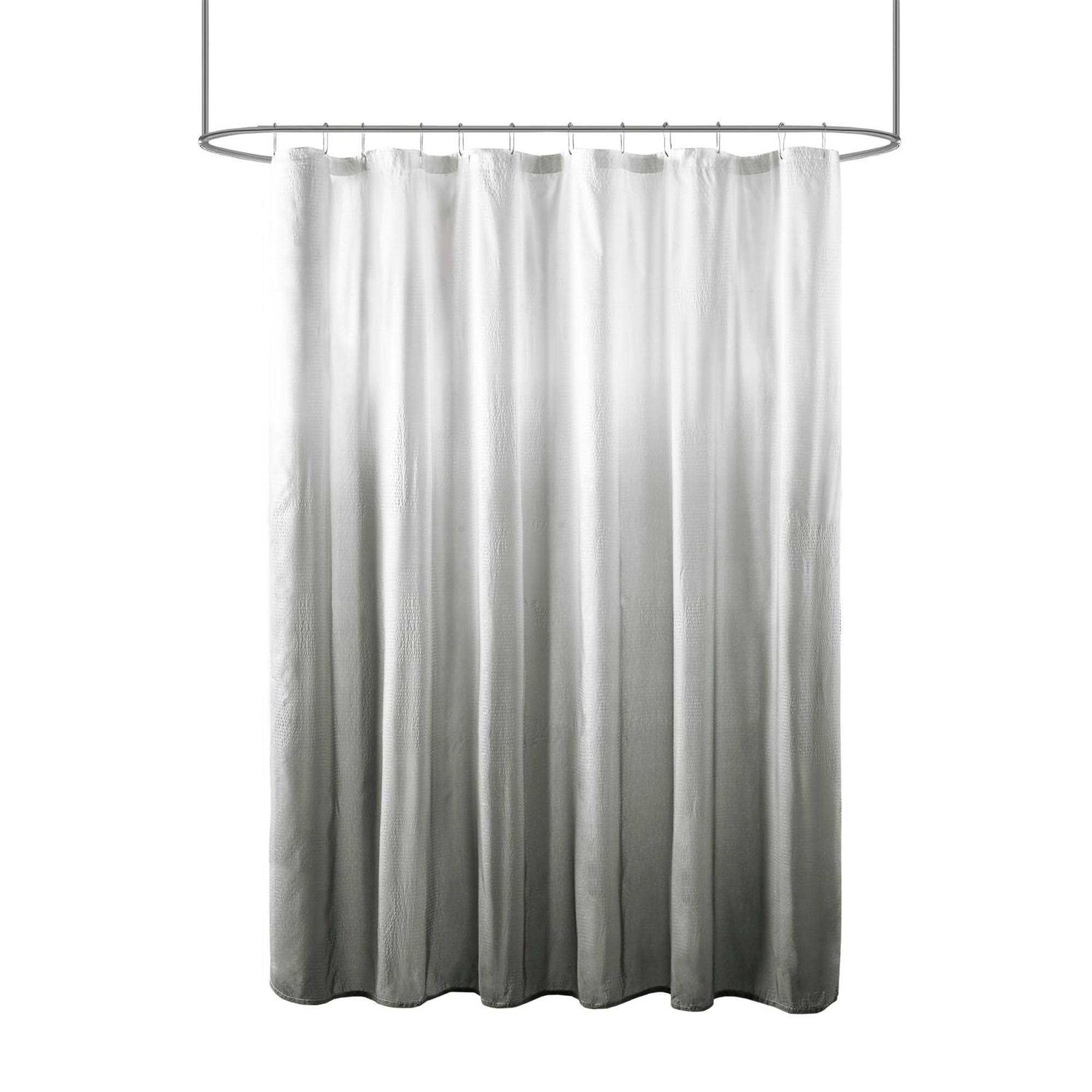 Madison Park Ara Ombre Printed Seersucker Shower Curtain - Image 4