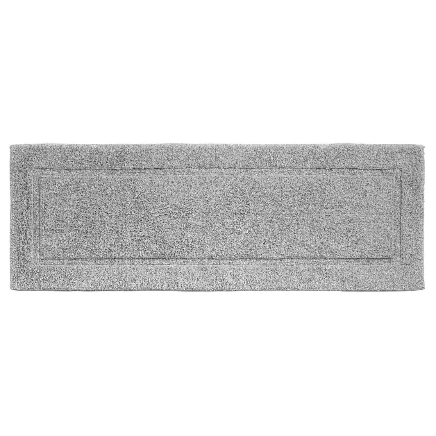 mDesign Bathroom Cotton Rectangular Rug Long Runner