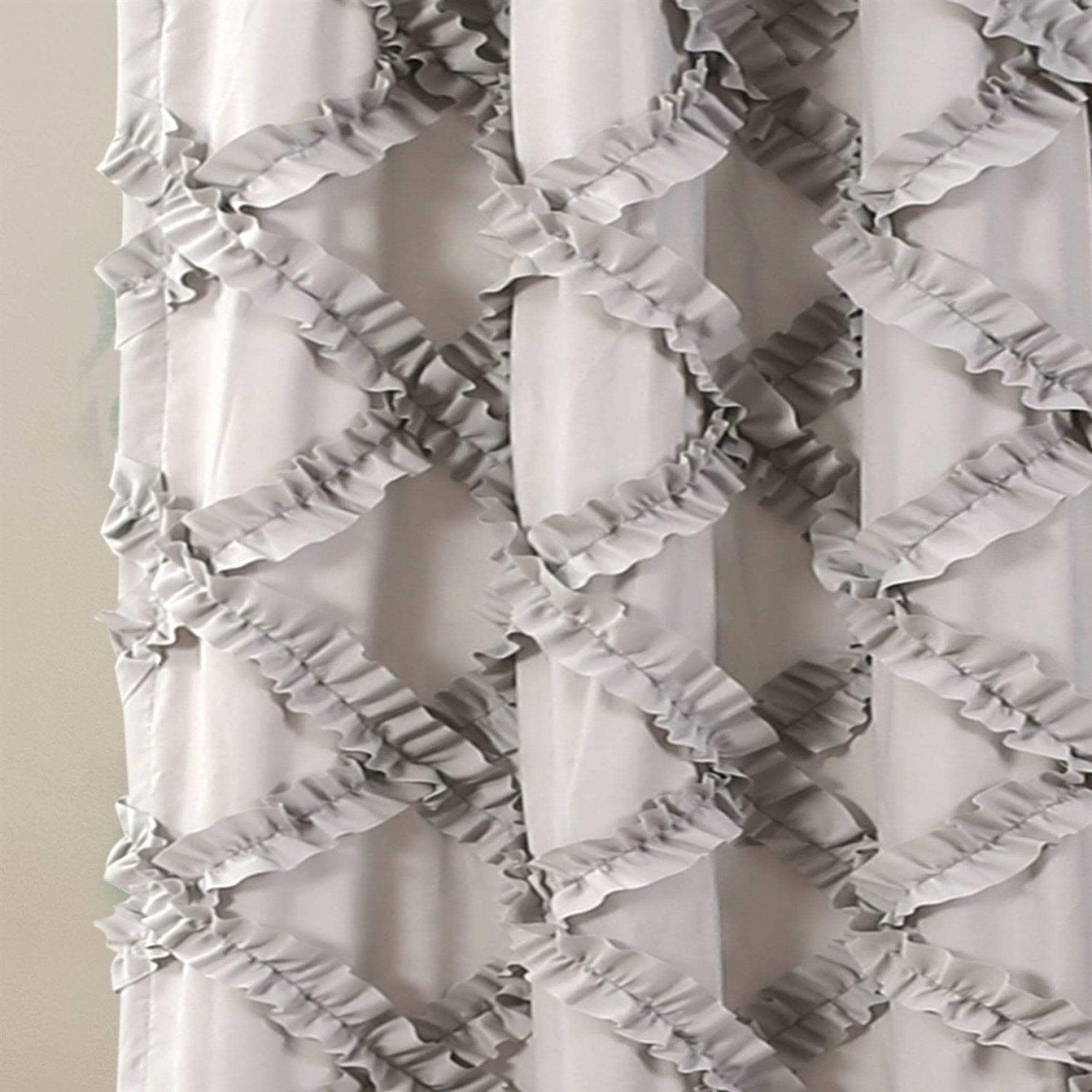 Lush Decor Ruffle Diamond Shower Curtain - Image 5