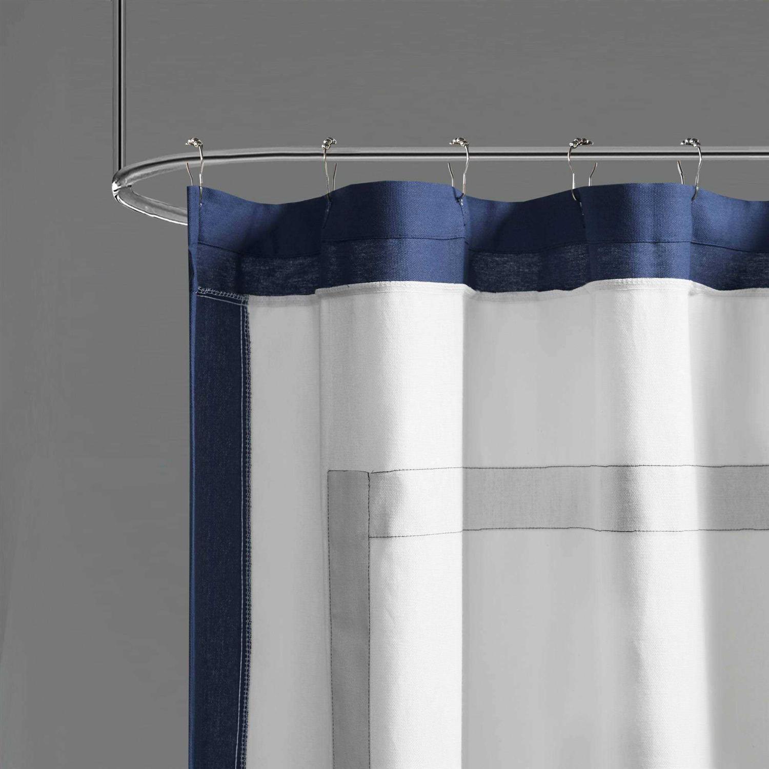 Madison Park Greyson Cotton Shower Curtain - Image 3