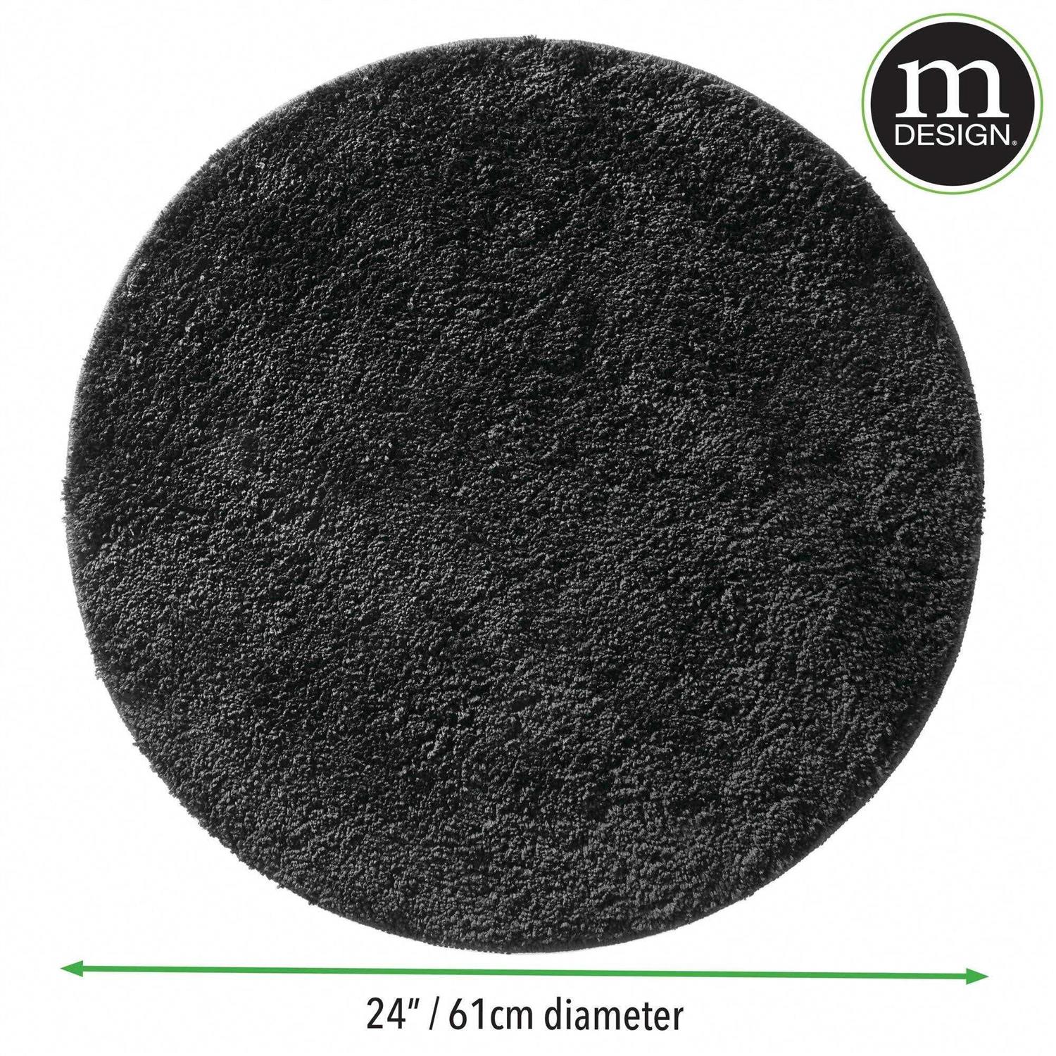 mDesign Microfiber Accent Rug Mat - Image 2