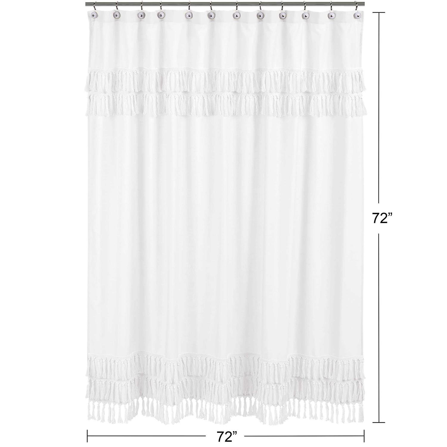 Sweet Jojo Designs Boho Bohemian Bathroom Fabric Bath Shower Curtain - Image 5