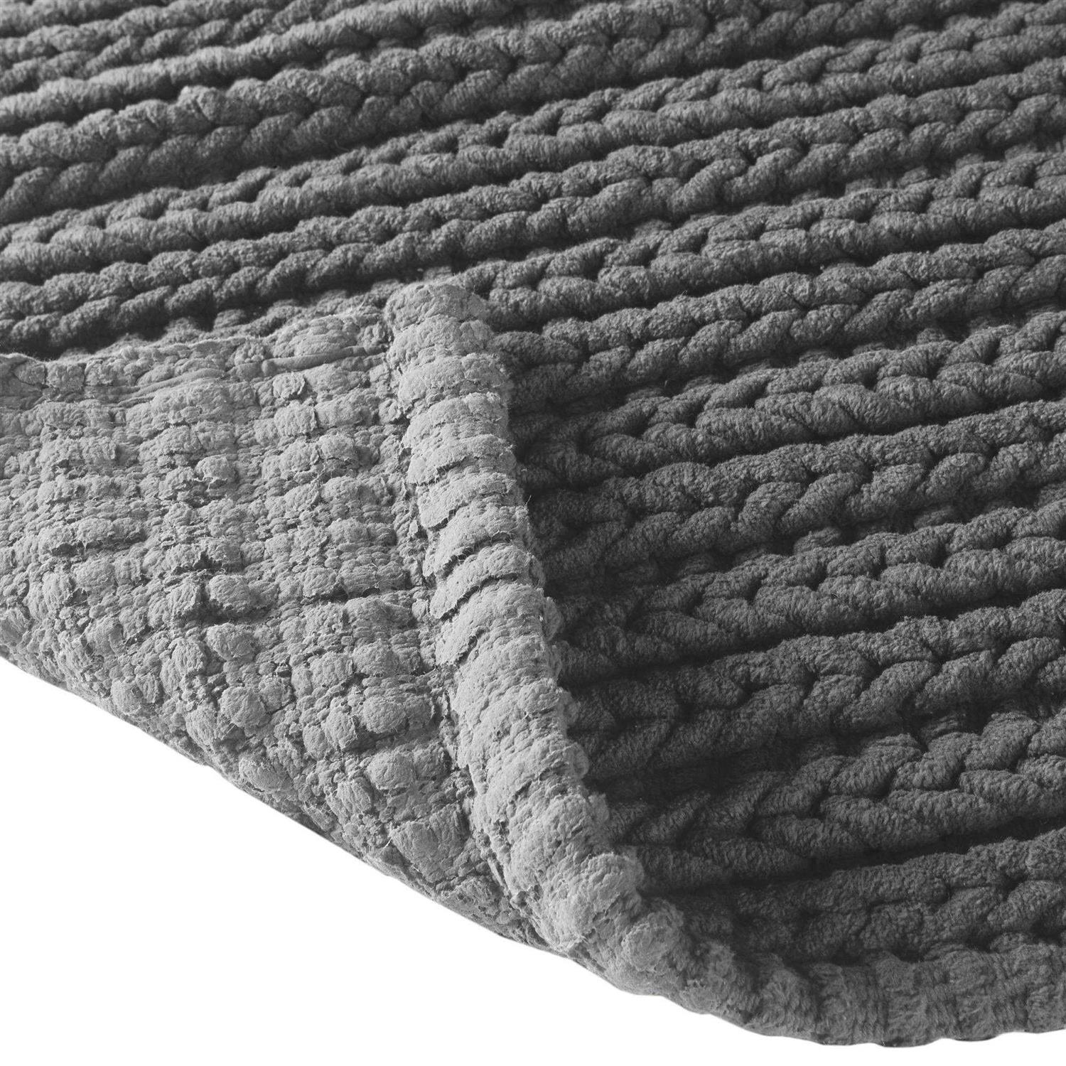 Madison Park Lasso Cotton Chenille Chain Stitch Rug - Image 4