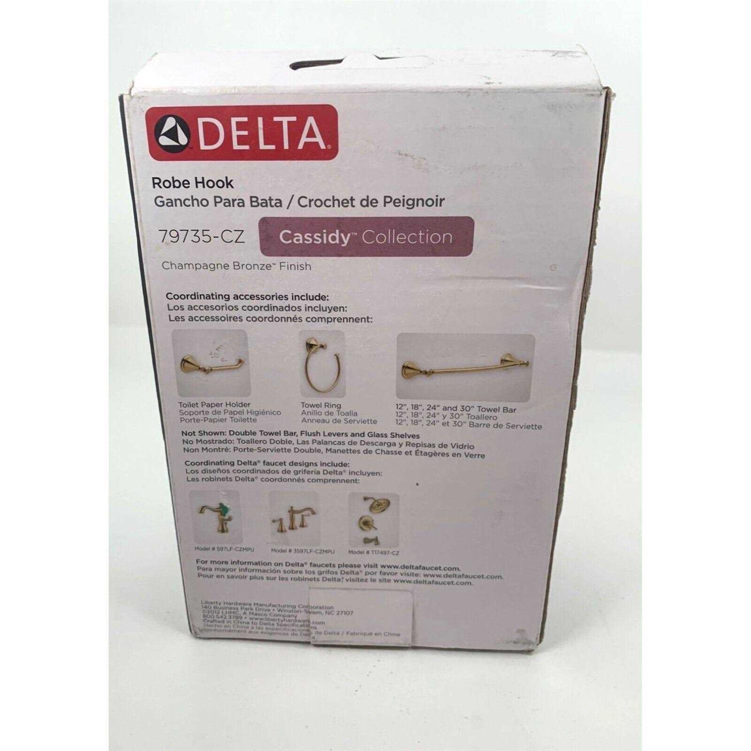 Delta Cassidy Double Robe Hook - Image 3