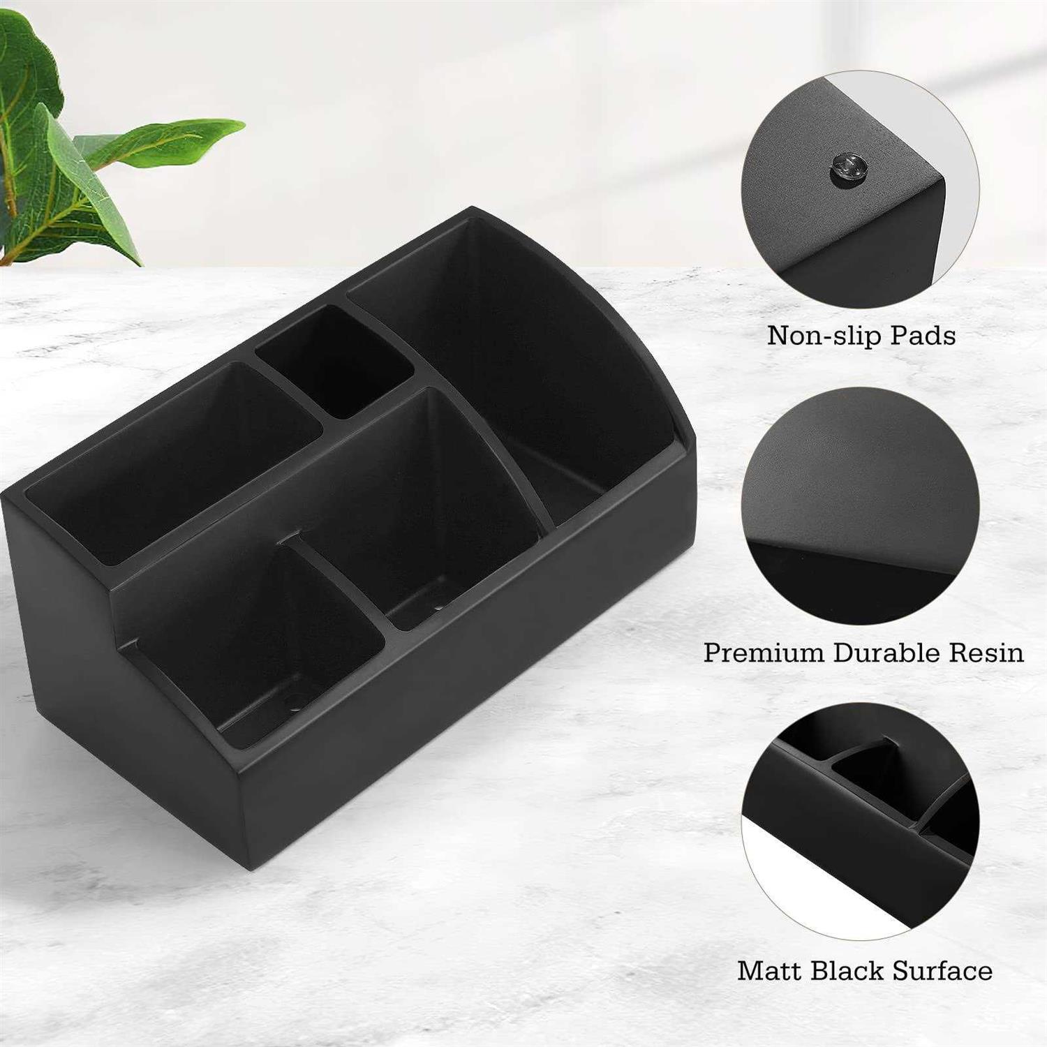 Luxspire Toothbrush Holder for Bathroom 5 Bathroom Organizer Countertop - Image 5
