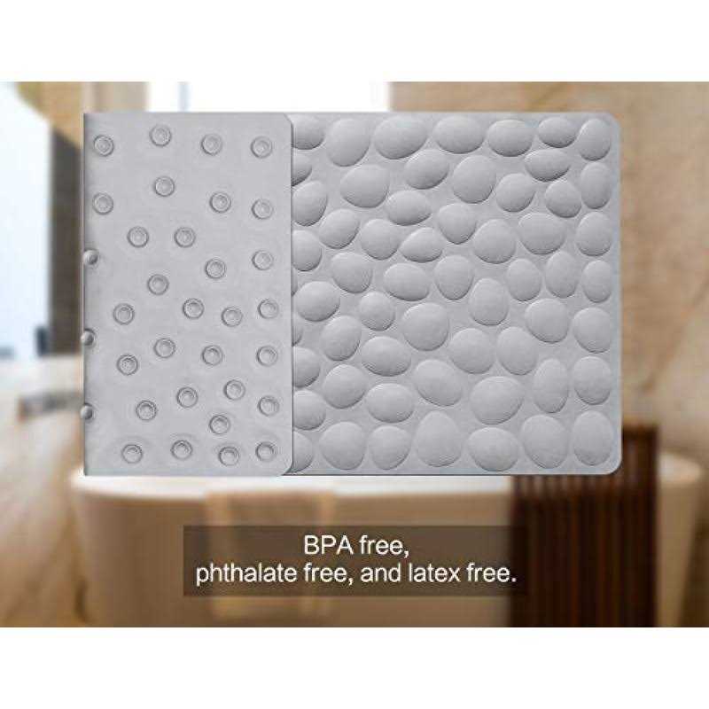 Non-Slip Bathtub Mat Othway Soft Rubber Bathroom Bathmat with Strong Suction Cups - Image 5
