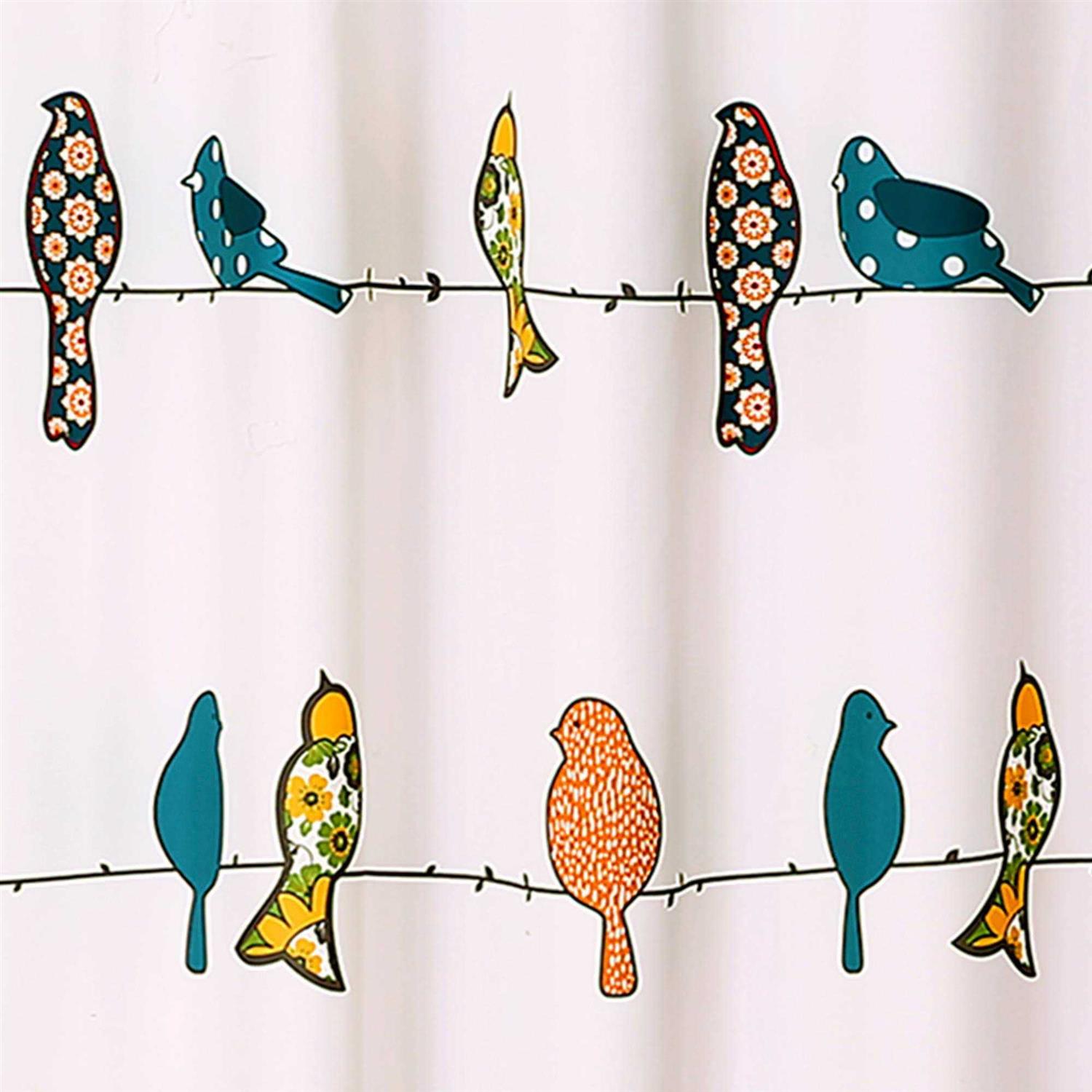 Alternative view of Lush Decor Rowley Birds Shower Curtain