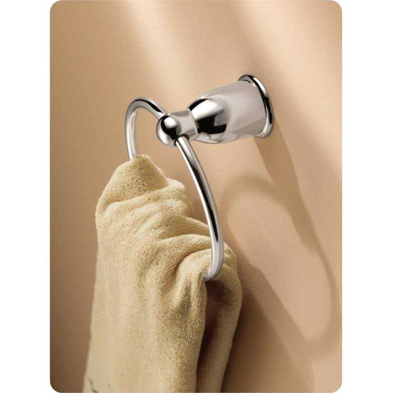 Moen YB8086SN Mason Satin Nickel Towel Ring - Image 5
