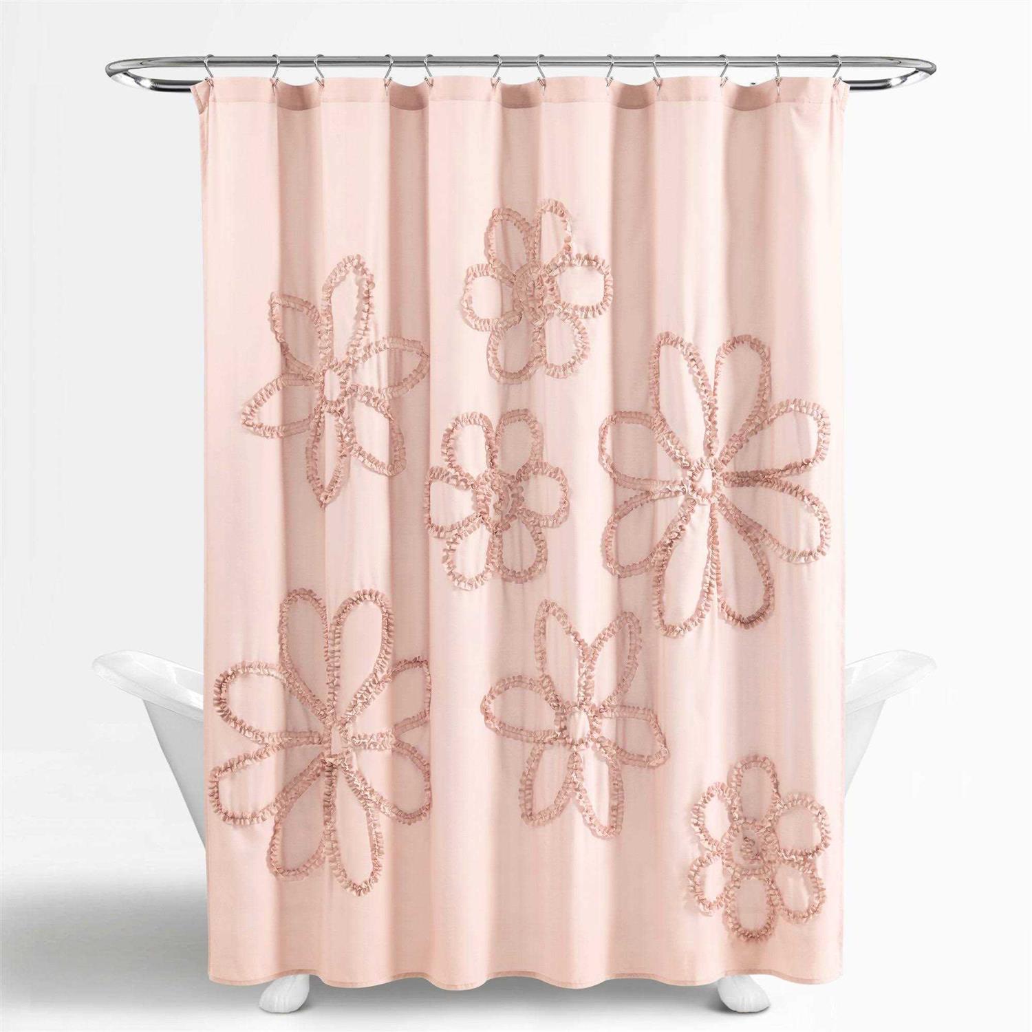 Lush Decor Ruffle Flower Shower Curtain - Image 5