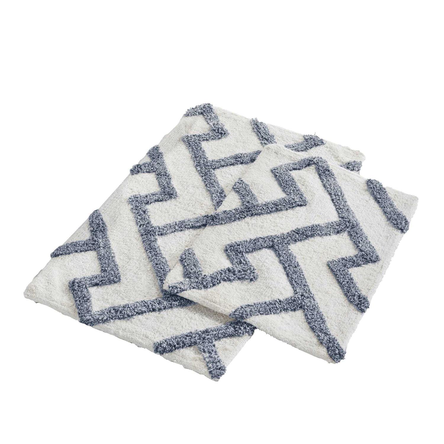 Modern Threads 2 Pack 100% Cotton Textured Bath Mat - Image 2