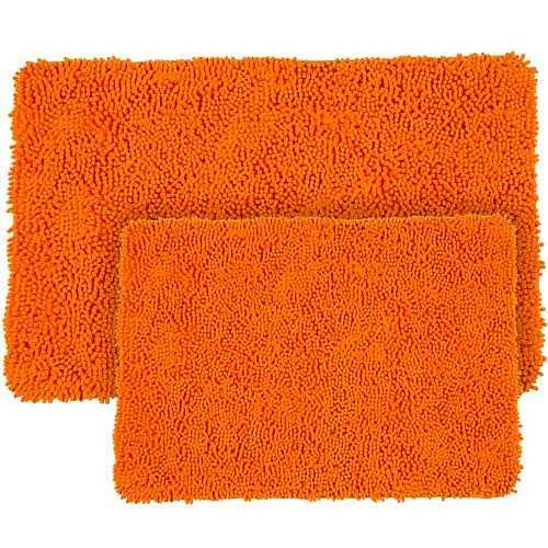 Lavish Home 2 Piece Memory Foam Shag Bath Mat - Image 5