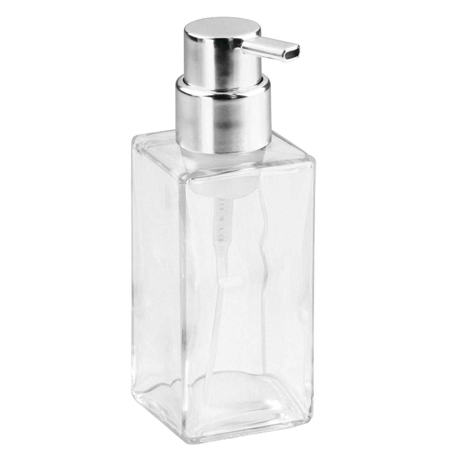 mDesign Glass Refillable Foaming Soap Dispenser Pump - Image 4