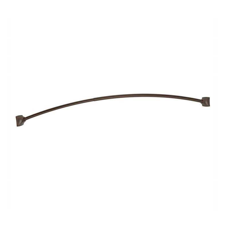 Moen Brushed Gold Adjustable Curved Shower Rod - Image 3