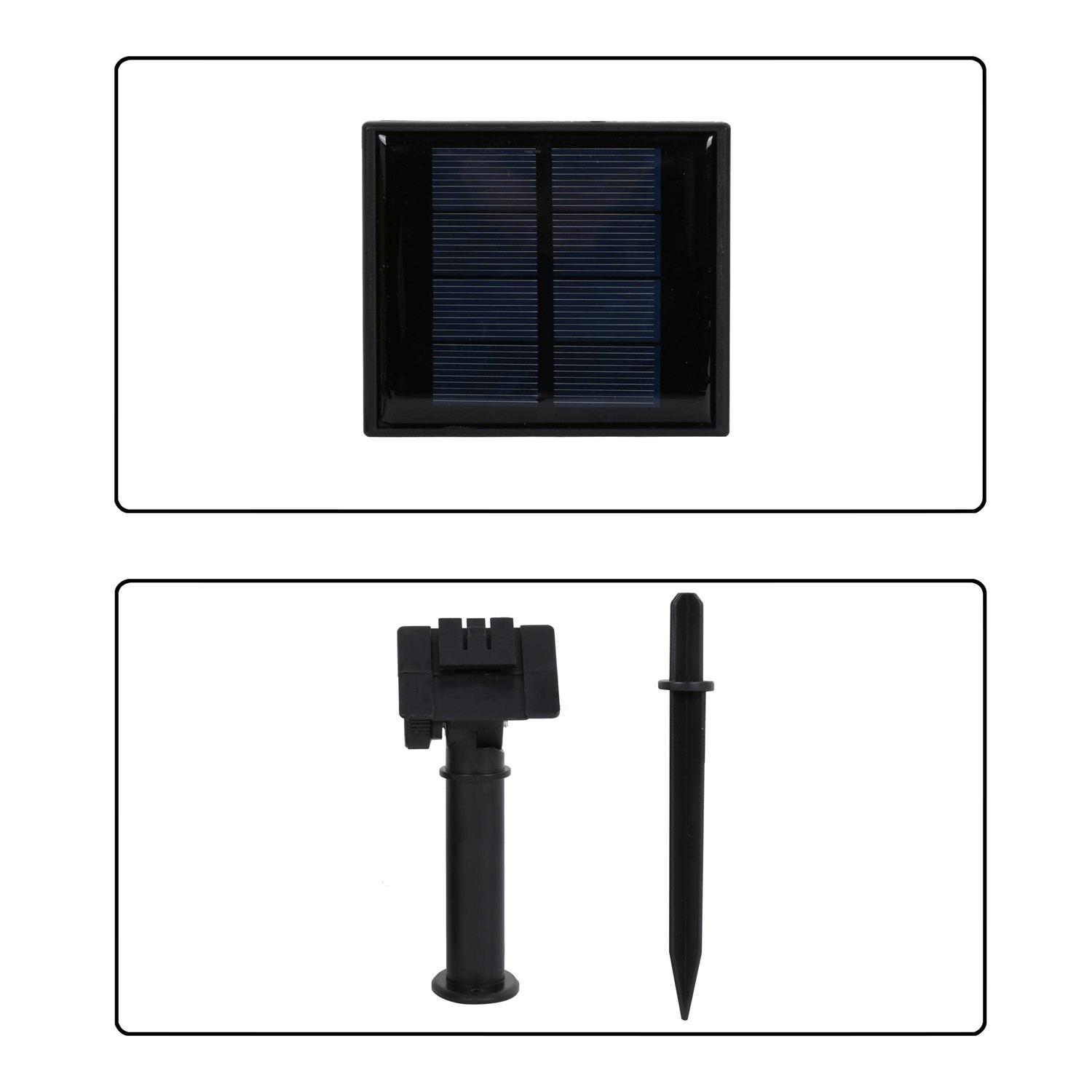 Mainstays Solar Power 200-Count Warm White Fairy LED Wire String Lights Garden Decorative - Image 2