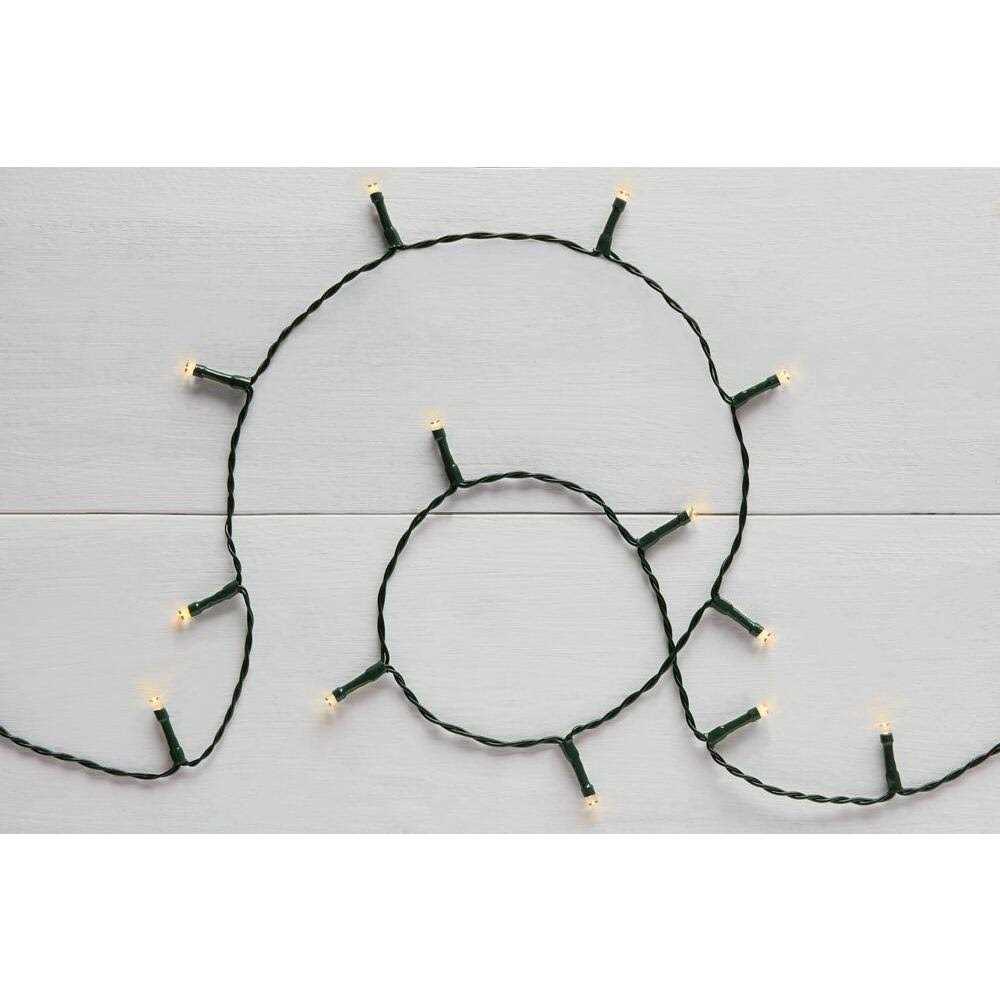 Home Accents Holiday 26 ft. 100-Light White LED Battery-Operated Light String with Timer - Image 3