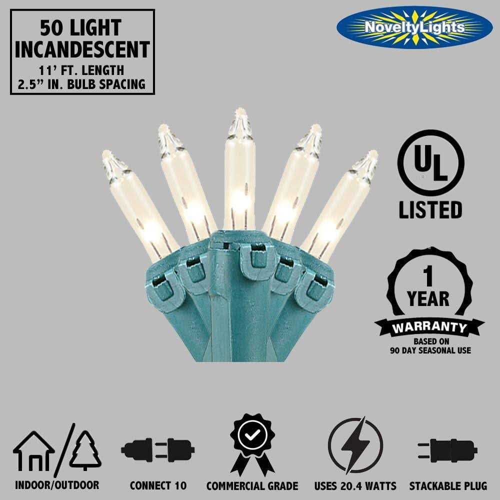 Novelty Lights Inc 50 Light Mini Christmas Lights String - Image 3