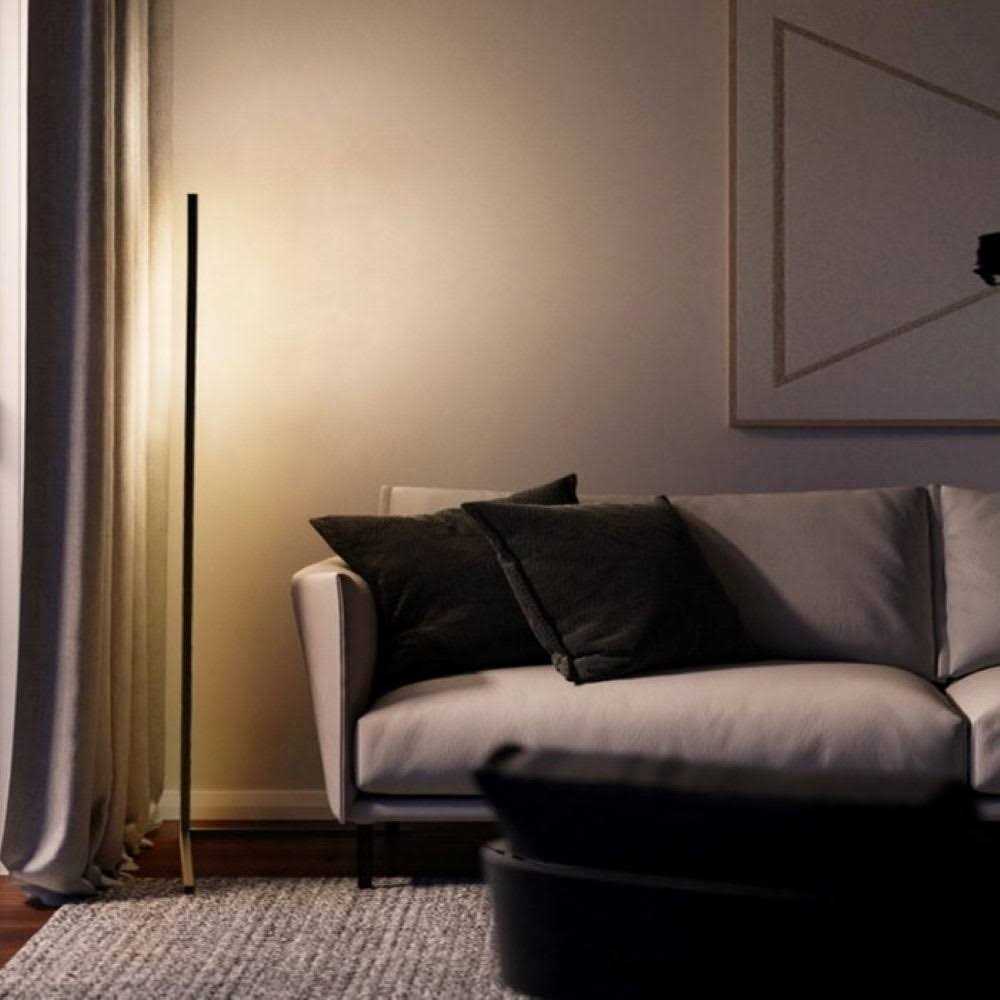 Ozarke Corner Floor Lamp Minimalist LED Lamp Warm - Image 5