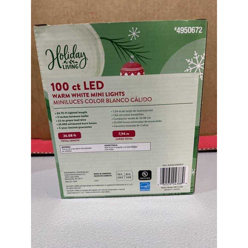 Holiday Living 100-Count LED Plug-In Christmas String Lights - Image 4