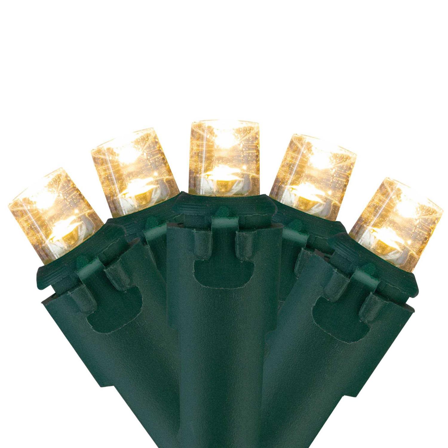 Northlight 50 White LED Wide Angle Christmas Lights