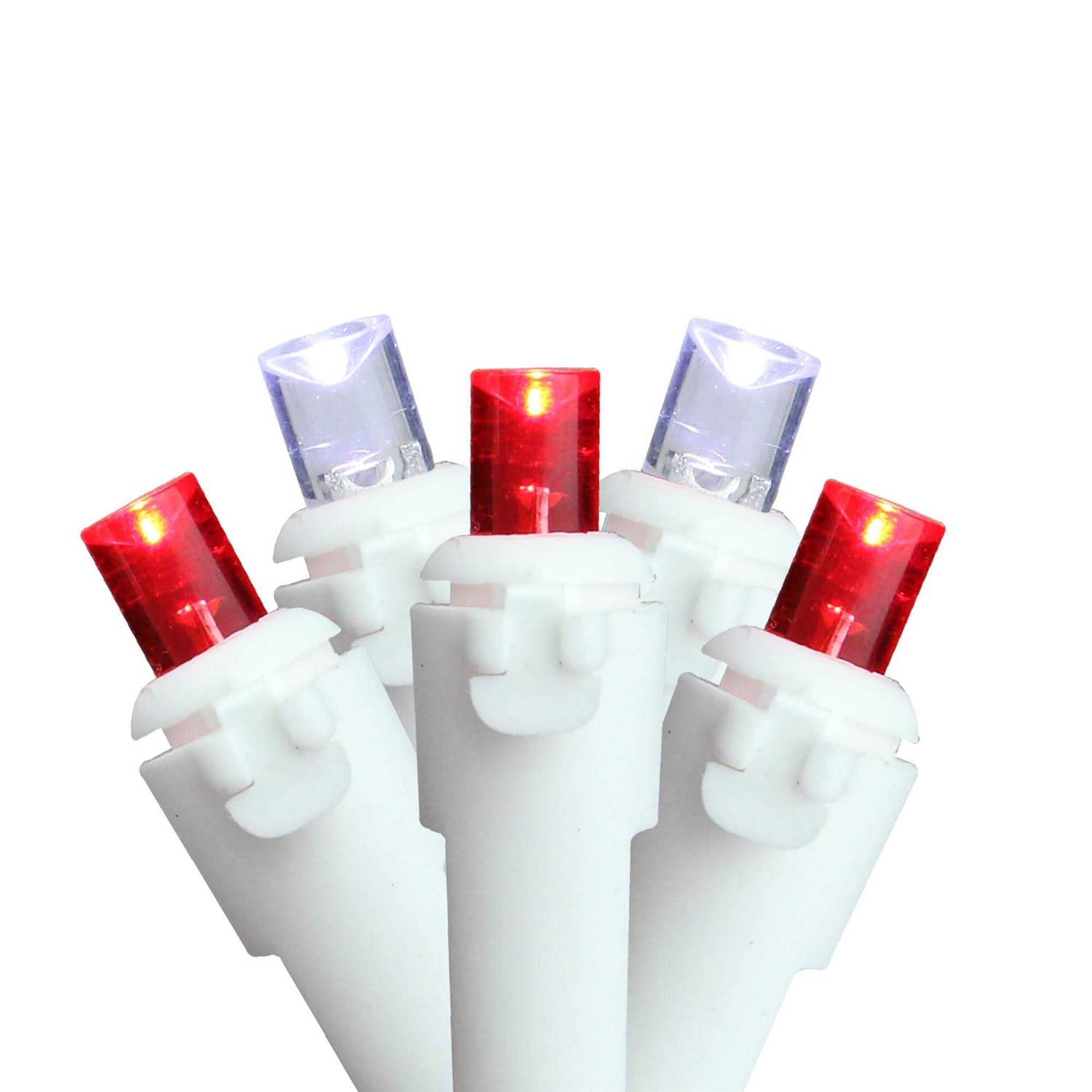 Northlight 50 White LED Wide Angle Christmas Lights