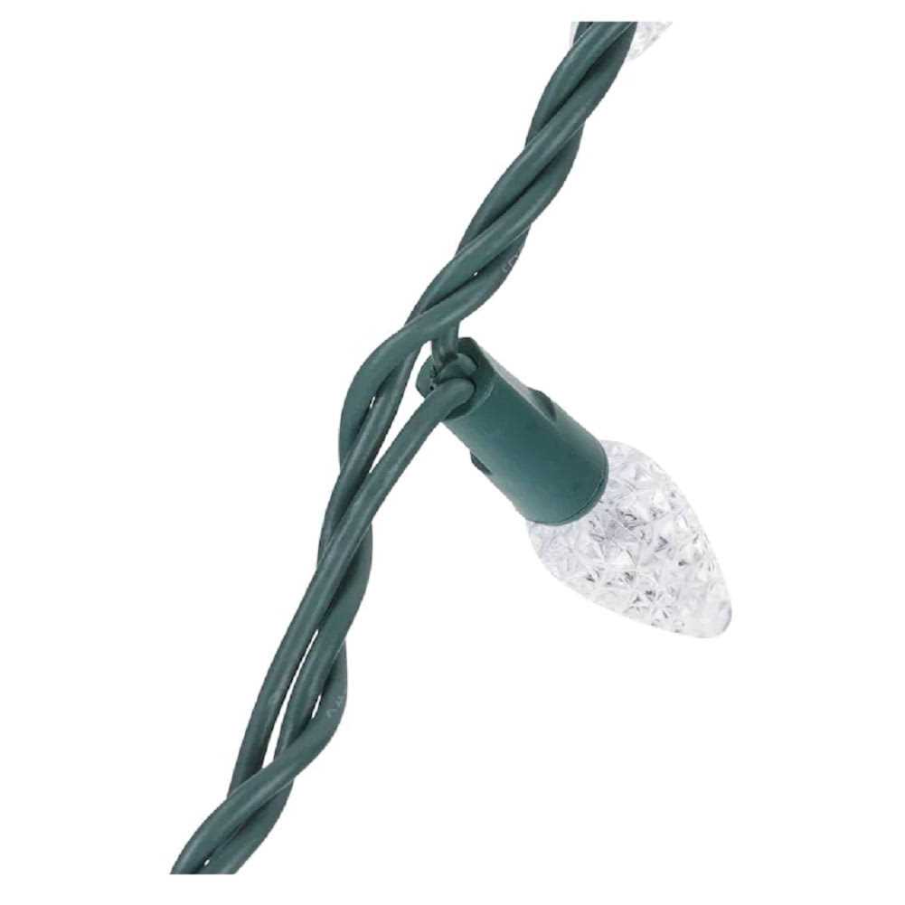 GE StayBright 150-Count 37.2-ft Constant White C5 LED Christmas String Lights - Image 5