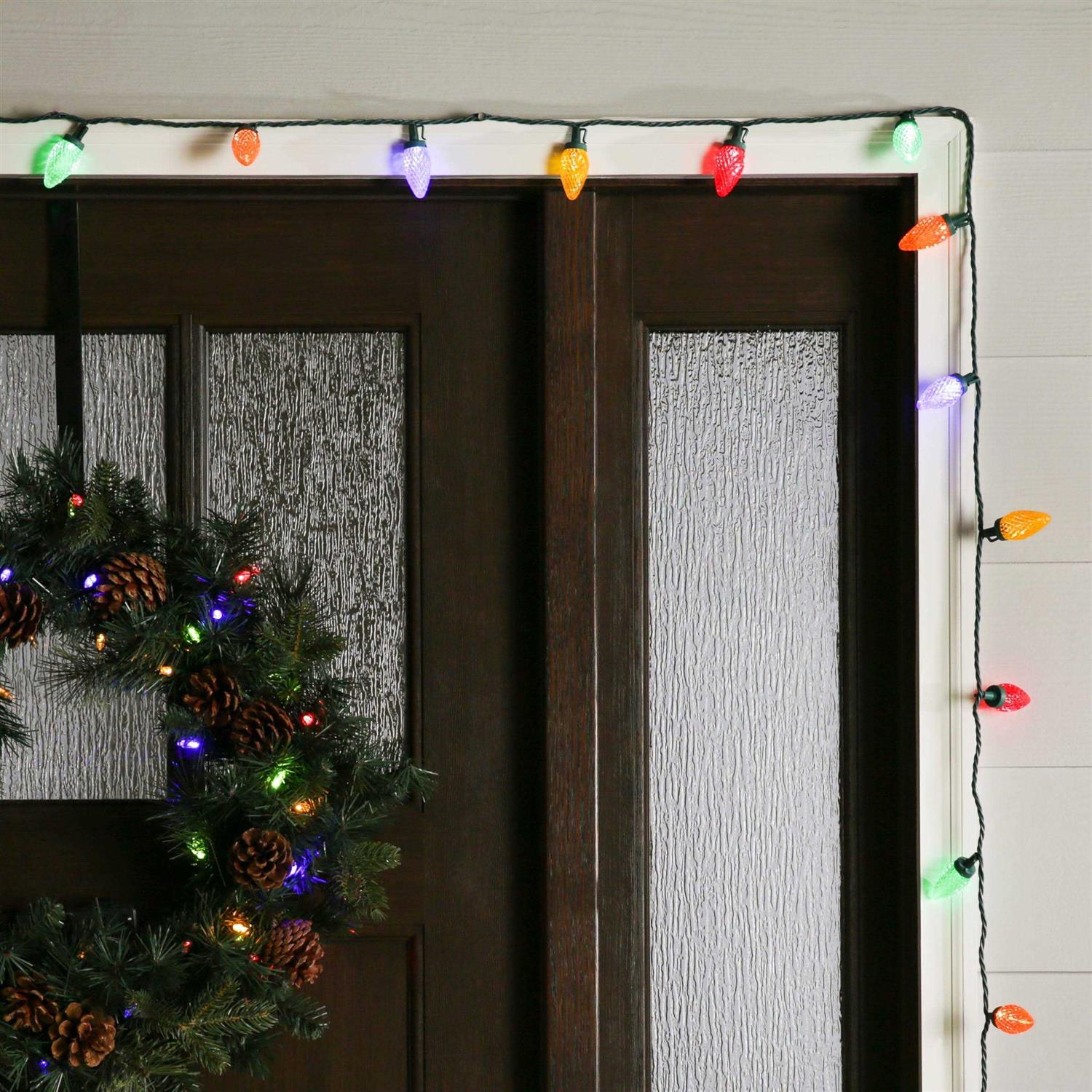 GE StayBright 75-Count 37-ft Multicolor LED Plug-In Christmas String Lights - Image 5