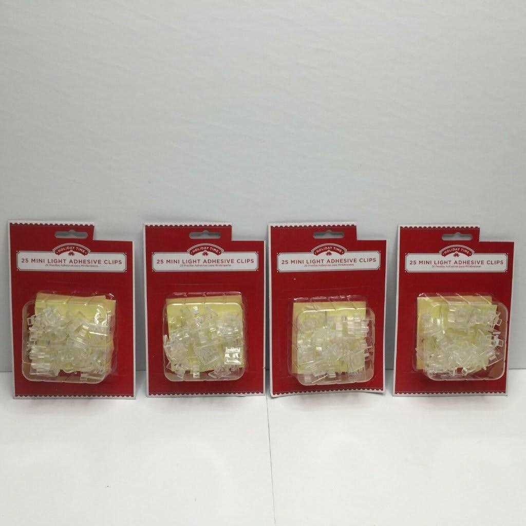 Holiday Time 25Mini Light Adhesive Clips - Image 3