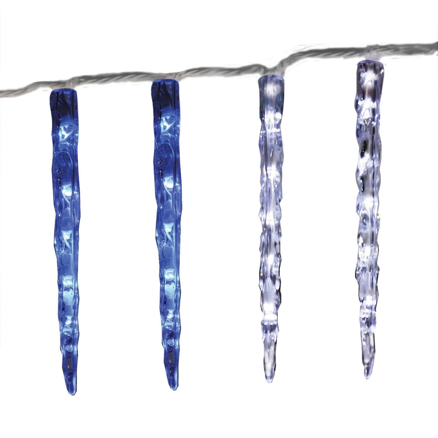 GE Color Choice 20-Count Multi-function Color Changing Mini LED Plug-In Christmas Icicle Lights - Image 3