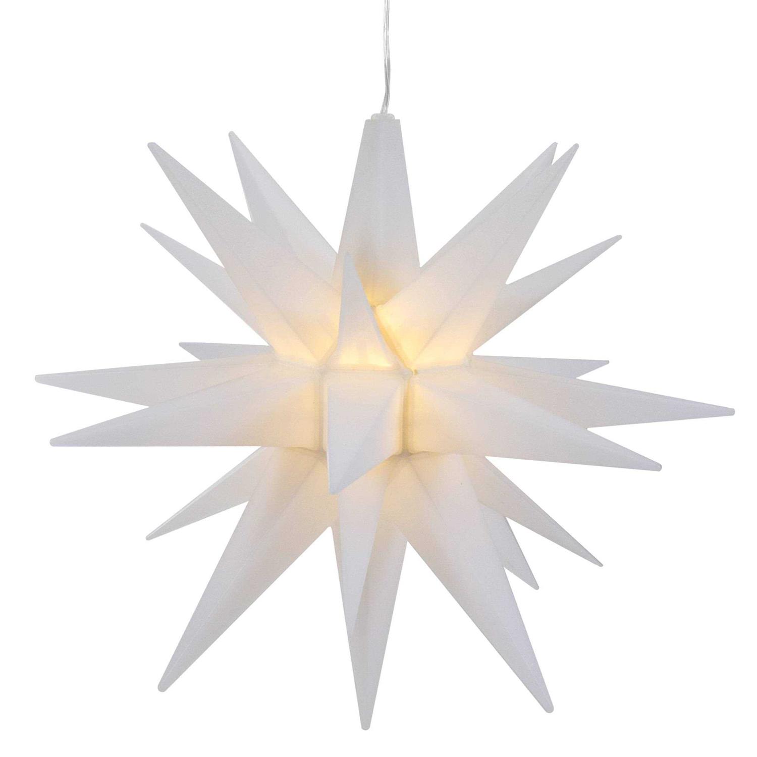 Northlight 12 White LED Lighted Moravian Star Christmas Decoration