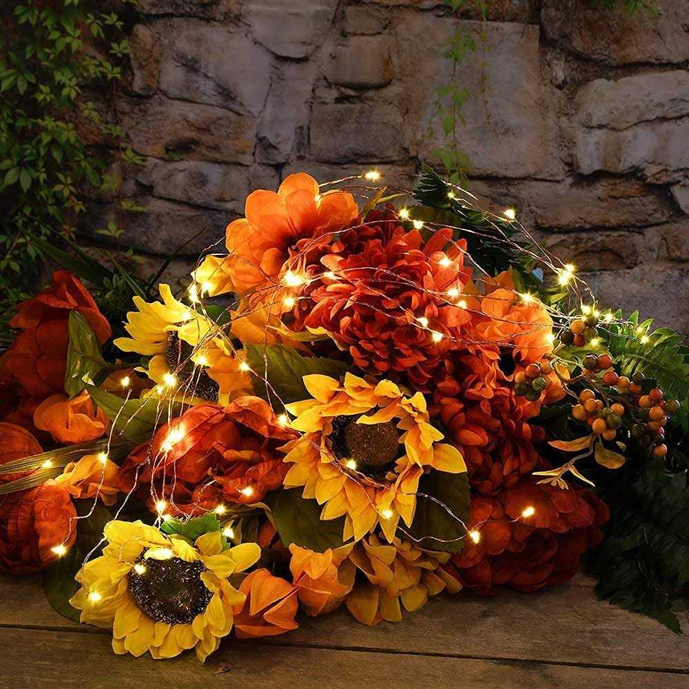 JosMega 2 Pack Solar Powered Fairy String Lights Outdoor Waterproof 8 Modes Twinkle Christmas Decorations Lights - Image 4