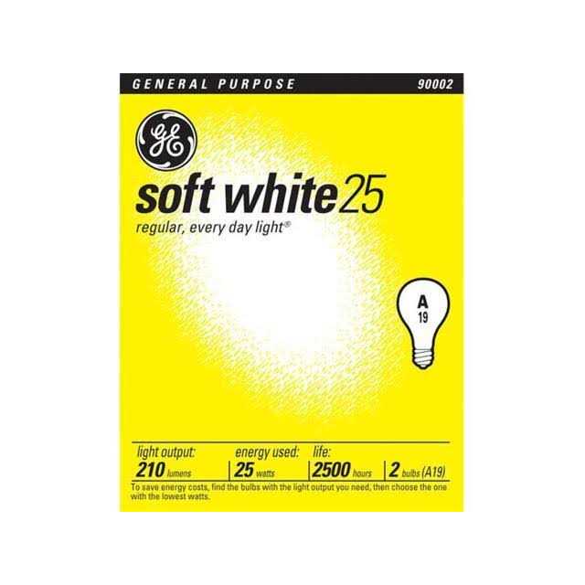 GE General Purpose Light Bulbs, Soft White, 25W - 2 pack - Image 2