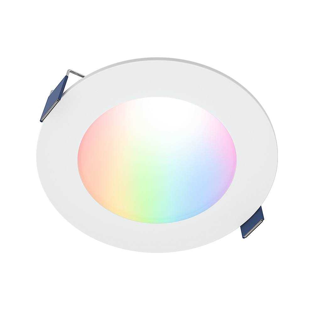 Halo Color and Tunable White Slim Canless Smart Wi-Fi LED Recessed Downlight with WiZ Pro