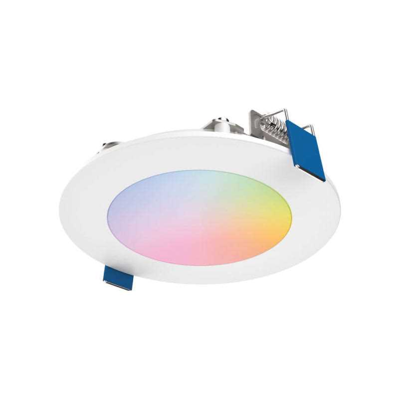 Halo Color and Tunable White Slim Canless Smart Wi-Fi LED Recessed Downlight with WiZ Pro - Image 2