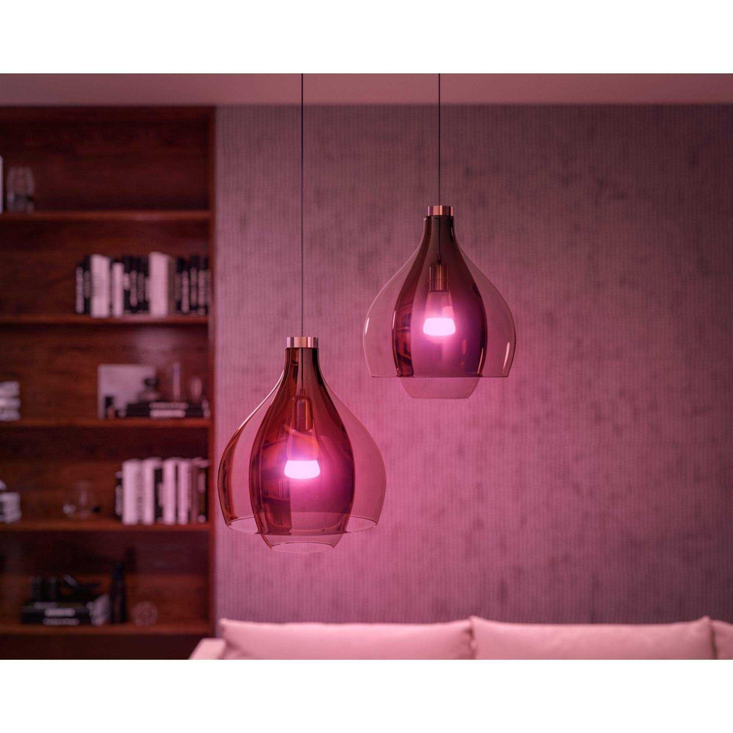 Philips Hue White and Color Ambiance A19 Bluetooth 75W Smart LED Bulb - Image 4