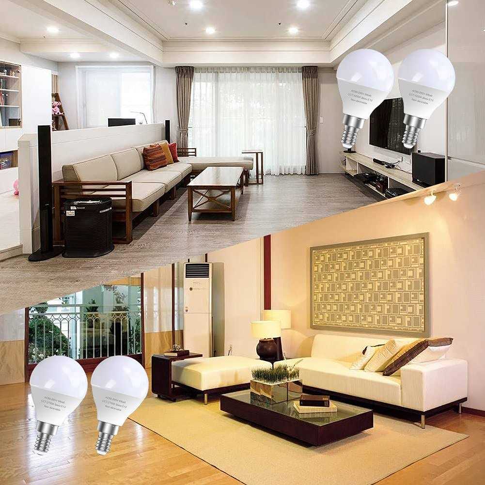 GOSCHE E12 LED Light Bulbs 60 Watt Equivalent - Image 4