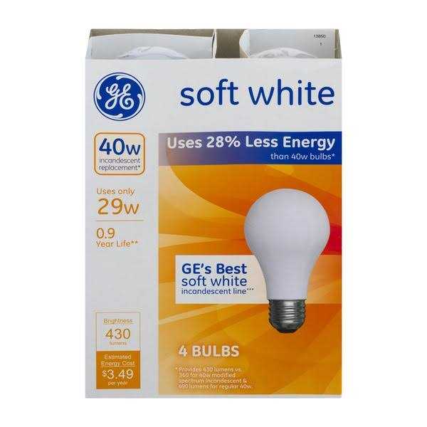 GE Light Bulb Incandescent Soft White