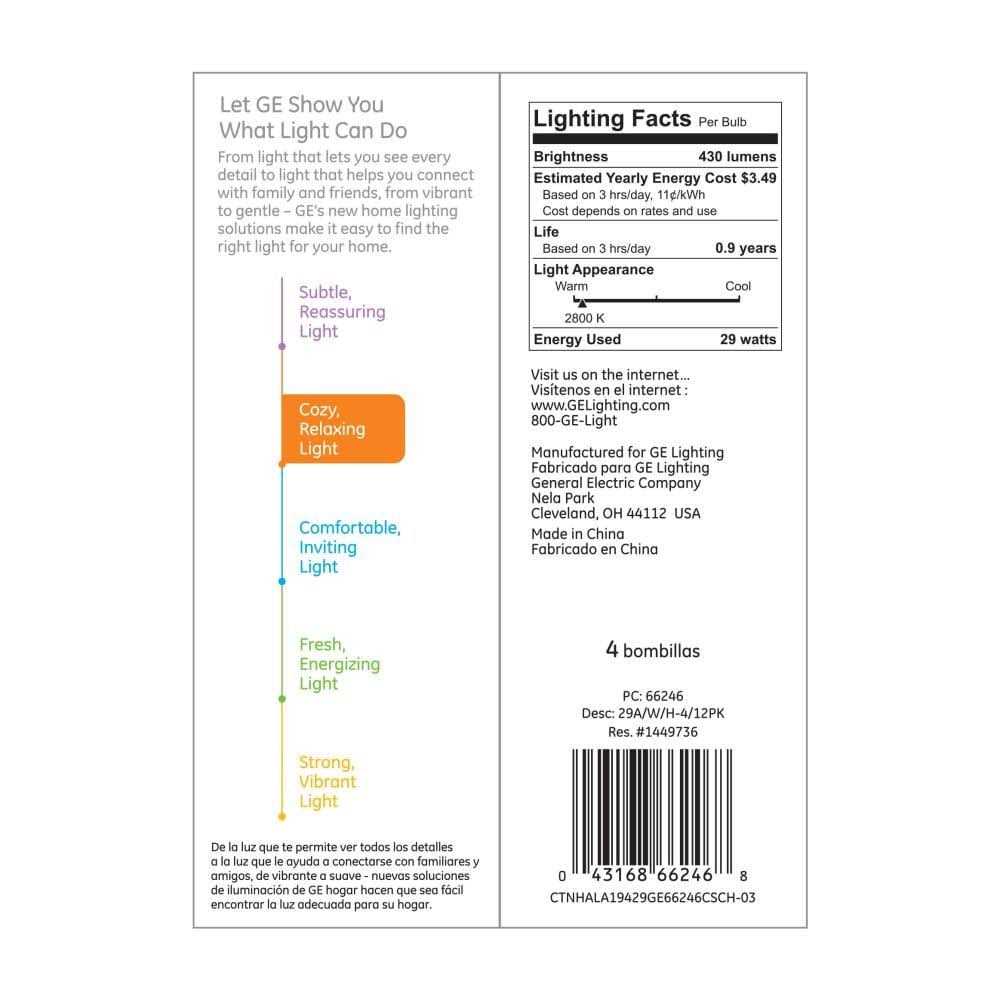 GE Light Bulb Incandescent Soft White - Image 4