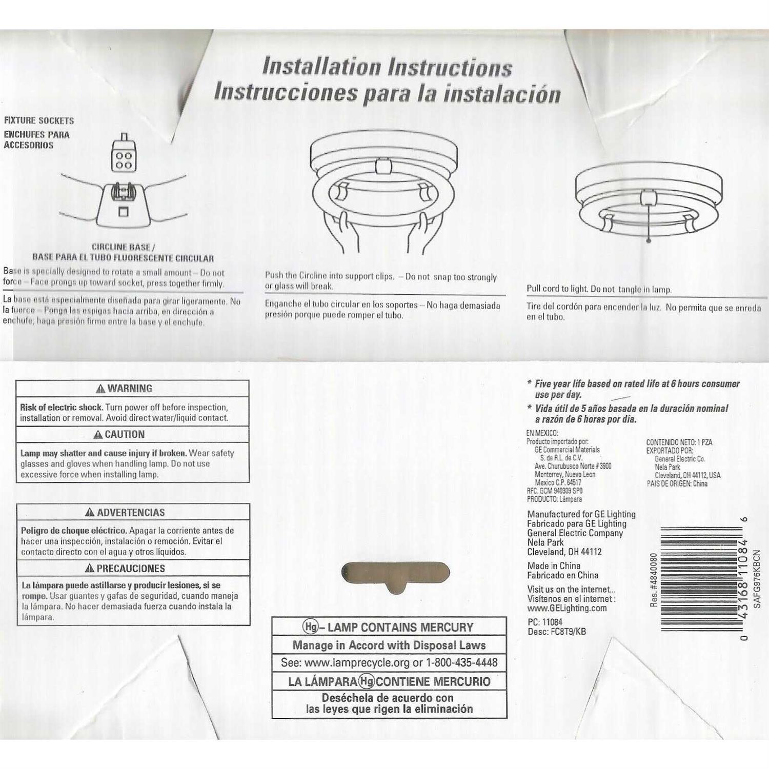 GE Kitchen & Bath Circline Light Bulb 11084 - Image 3